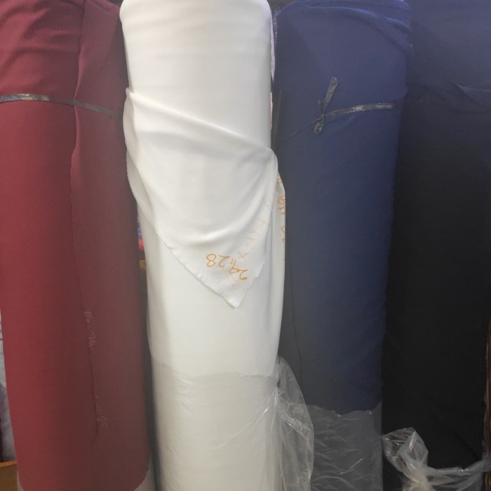 Jual KAIN SCUBA PER ROLL (KHUSUS PUTIH, HITAM, NAVY DAN