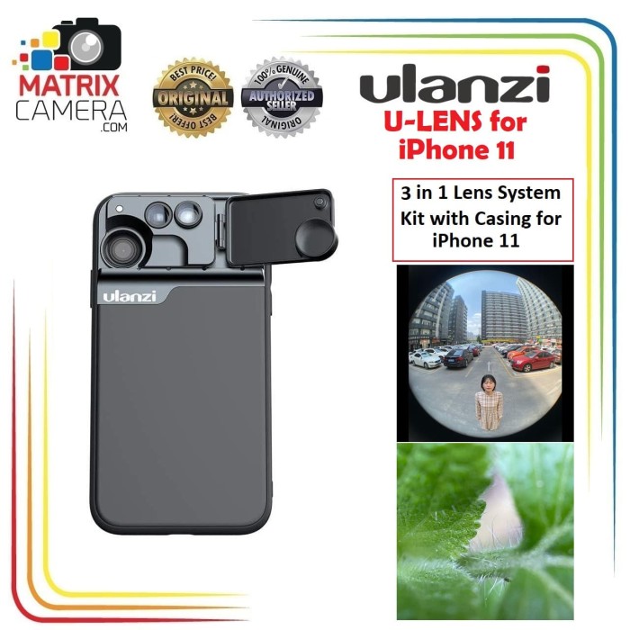 Jual Ulanzi U Lens for iPhone 11 Lensa Macro Fisheye CPL 3