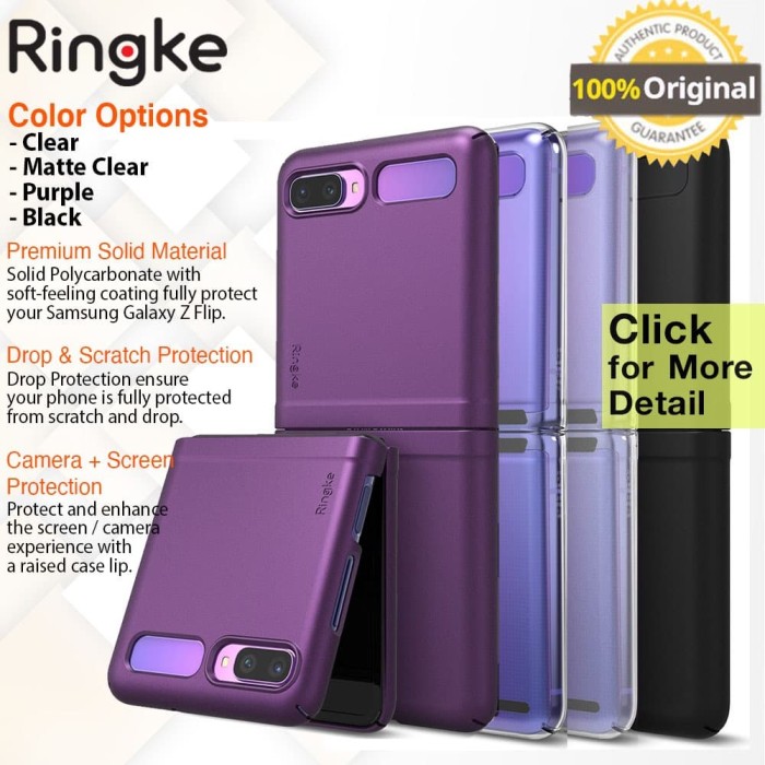 Jual Case Samsung Galaxy Z Flip - Original Ringke Rearth