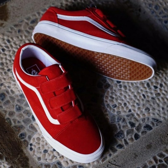 red velcro vans