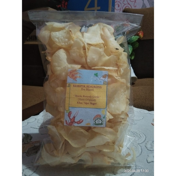 Jual Snack Keripik Singkong Asin Balado Pedas Kering Murah ...