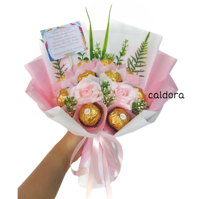 Foto Produk ferrero rocher bouquet caldora snack bucket/buket h148 dari caldora