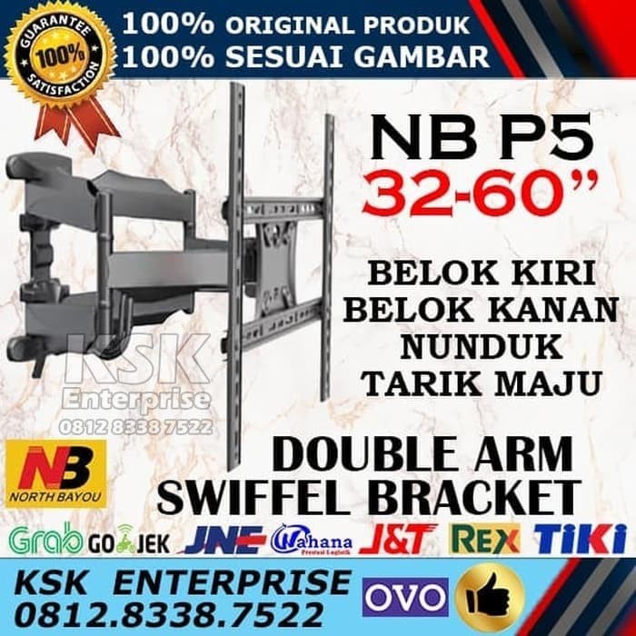 Jual Breket Bracket Brecket TV LCD LED NB P5 North Bayou