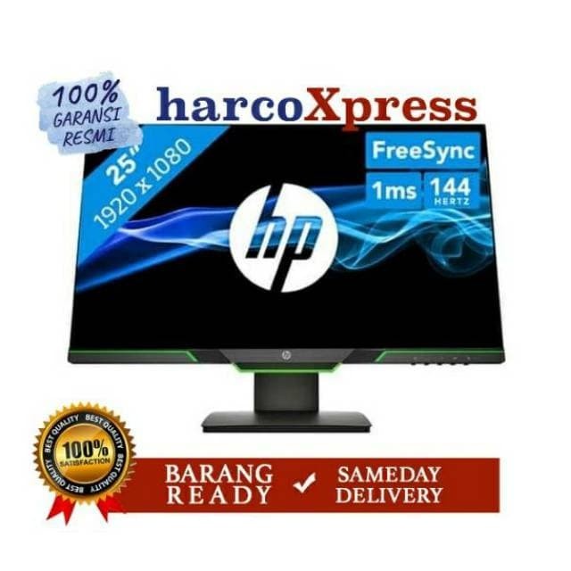 Jual Monitor LED Gaming HP 25X 144Hz 1ms pivot 25inch FHD HDMI DP