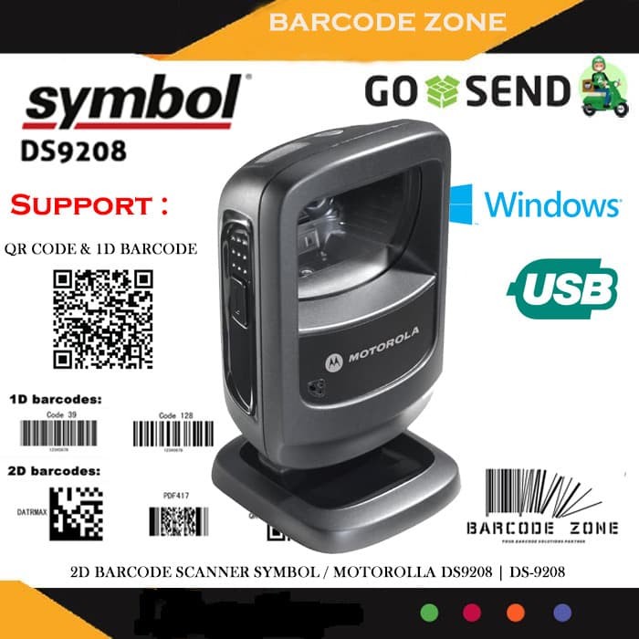 Jual 2D BARCODE SCANNER SYMBOL / MOTOROLLA DS9208 DS9208 HIGH SPEED OMNI Jakarta Pusat