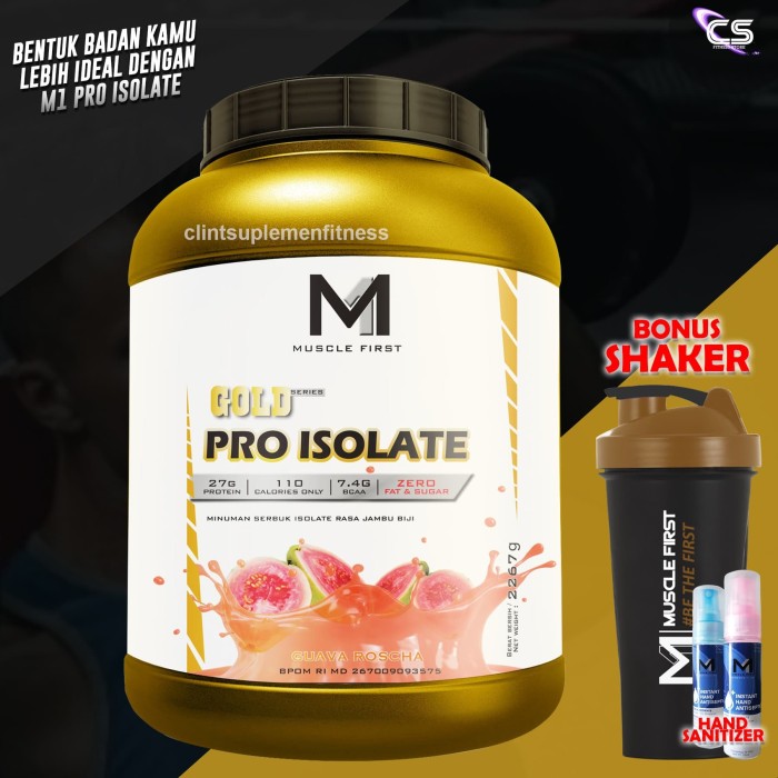 Jual M1 Muscle First Gold Pro Isolate Whey Protein 5lbs