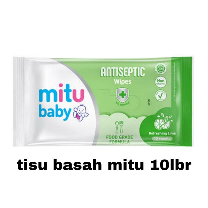 Jual TISU BASAH MITU ANTISEPTIK TISSUE BASAH MITU 10 LBR ANTI KUMAN