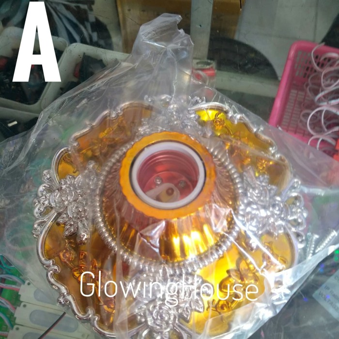 Jual Fitting dudukan lampu fitting hias e 27 fitting ...