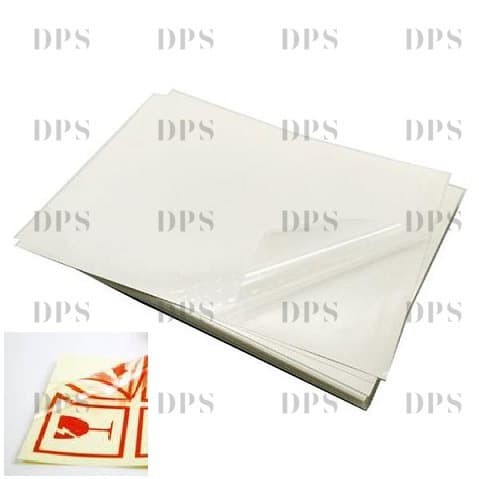 Jual Kertas Stiker  Transparan  PLANO 107cm x 79cm 100 