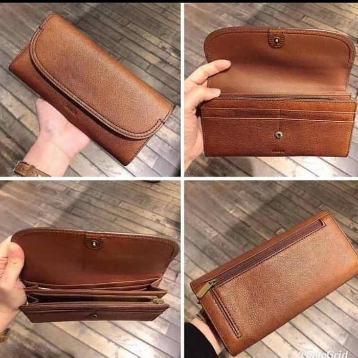 Jual dompet wanita branded Fossil cleo clutch long wallet Jual dompet wanita branded Fossil cleo clutch long wallet