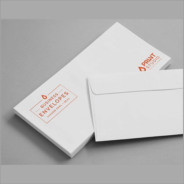 Jual Cetak Amplop Putih 11 x 23 cm custom 1 warna / Amplop