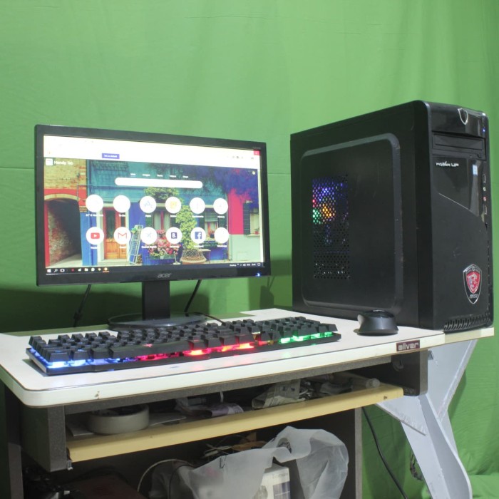 Jual Komputer PC Gaming Desain Fullset Second Mulus - Kota Tangerang