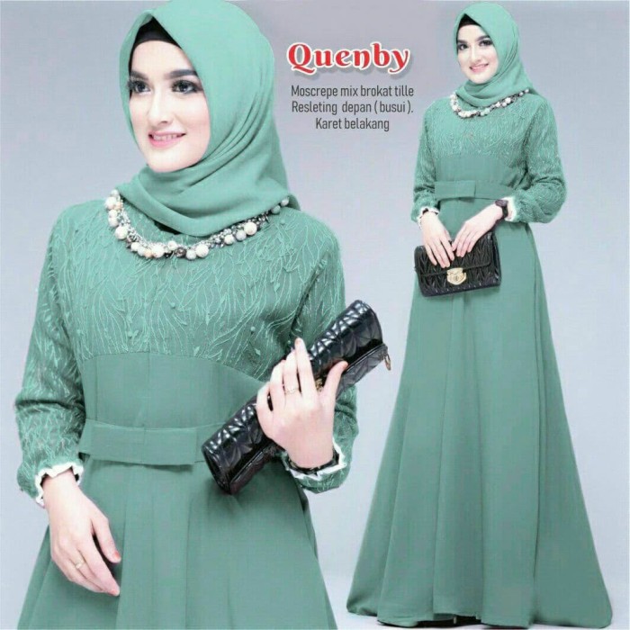 Jual Baju Gamis Pesta Modern Seragam Gamis Terbaru Dress ...