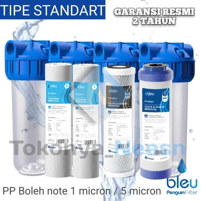 Jual Paket Filter Air sumur/tandon/toren penguin 10" STD  