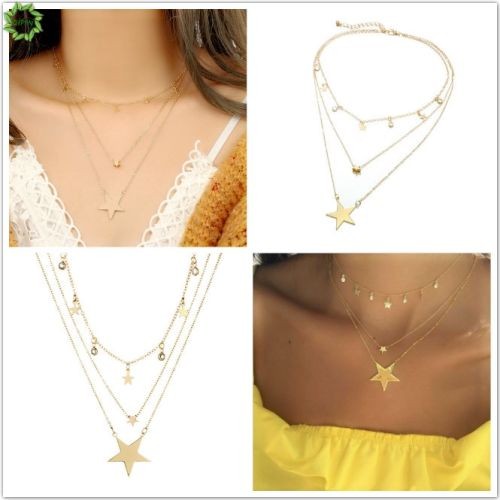 gold pentagram necklace