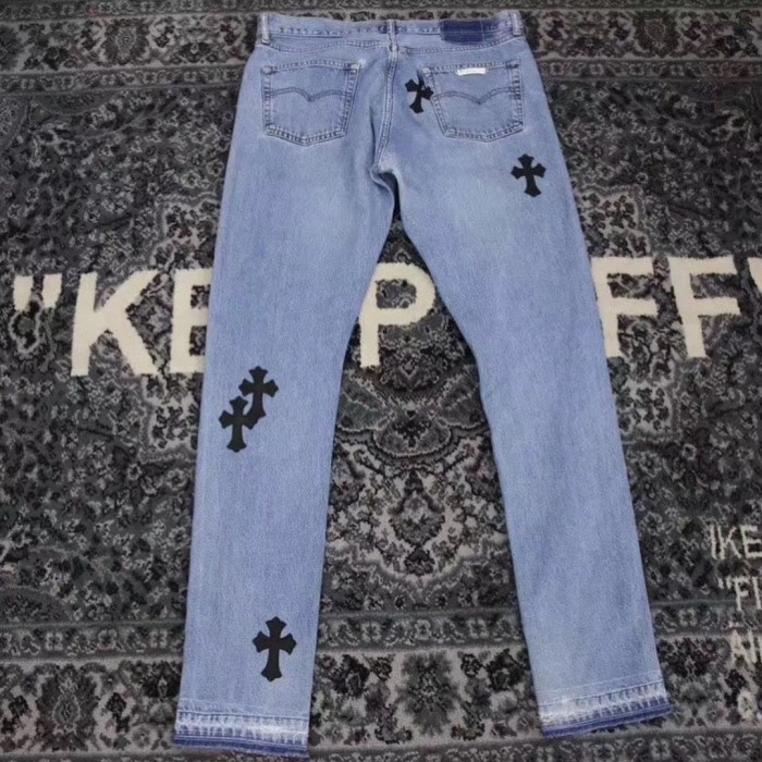 black chrome heart jeans