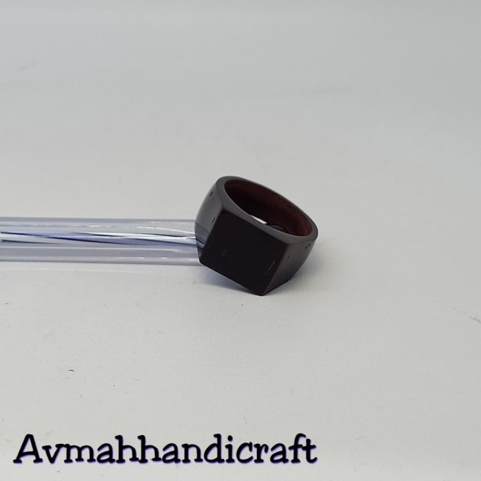 Jual cincin kokka kaukah plat polos tebal hitam Kota Jual cincin kokka kaukah plat polos tebal hitam Kota