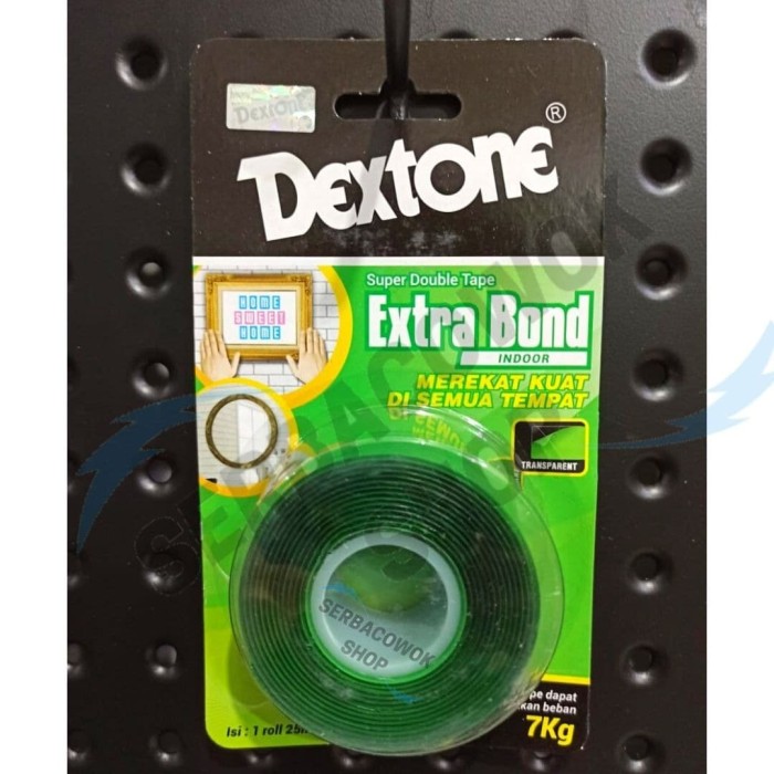 Jual Dextone Super Double Tape Indoor Extra Bond 