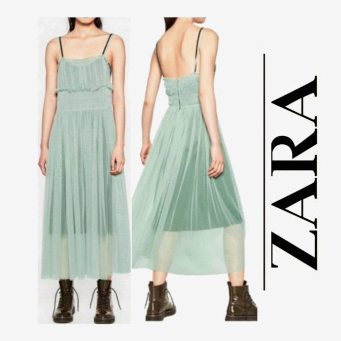 zara long lace dress