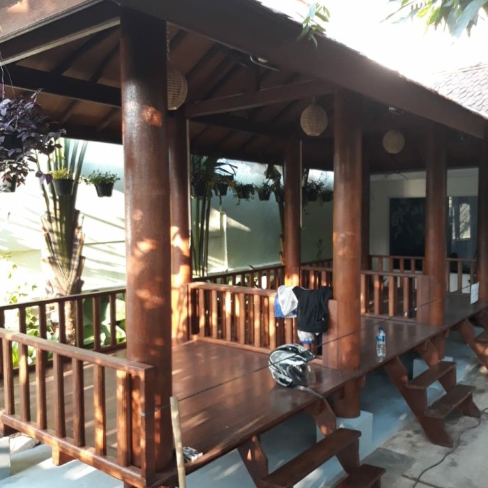 Jual Gazebo Kayu Kelapa Murah Tukang Gazebo Kayu Kelapa Profesional Kab Bogor Icon Taman Tokopedia