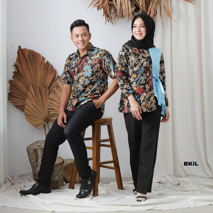 Jual CoupleBatik Blouse Batik Wanita Kemeja  Batik Pria 