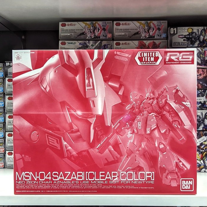 Foto Produk RG 1/144 Sazabi Clear Color Limited dari Hobby Japan