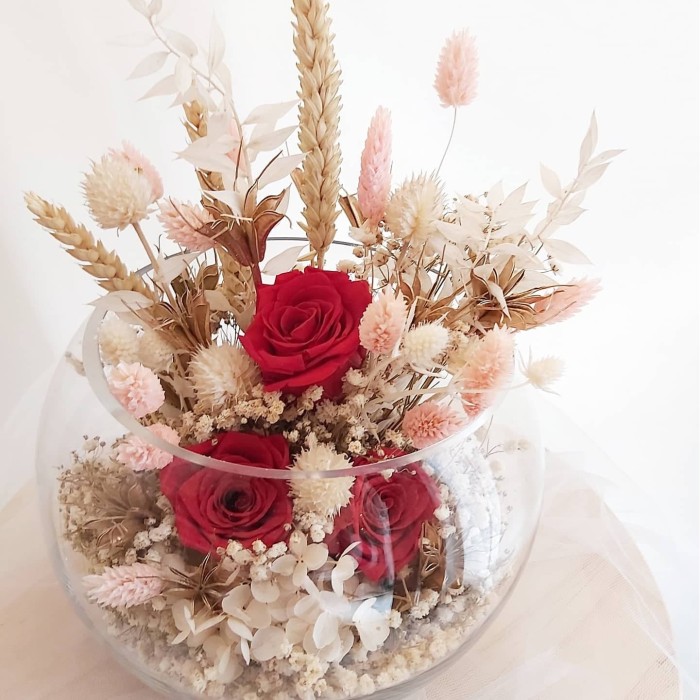 Jual Dried Flower Bowl Terrarium Flower Terrarium Jual Dried Flower Bowl Terrarium Flower Terrarium