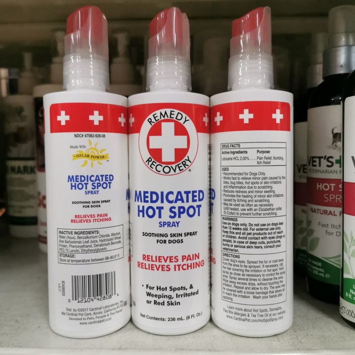 remedy recovery hot spot spray