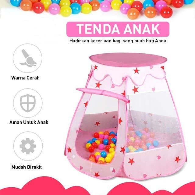 Jual Mainan  Anak  Tenda Mandi Bola Outdoor Indoor Biru 