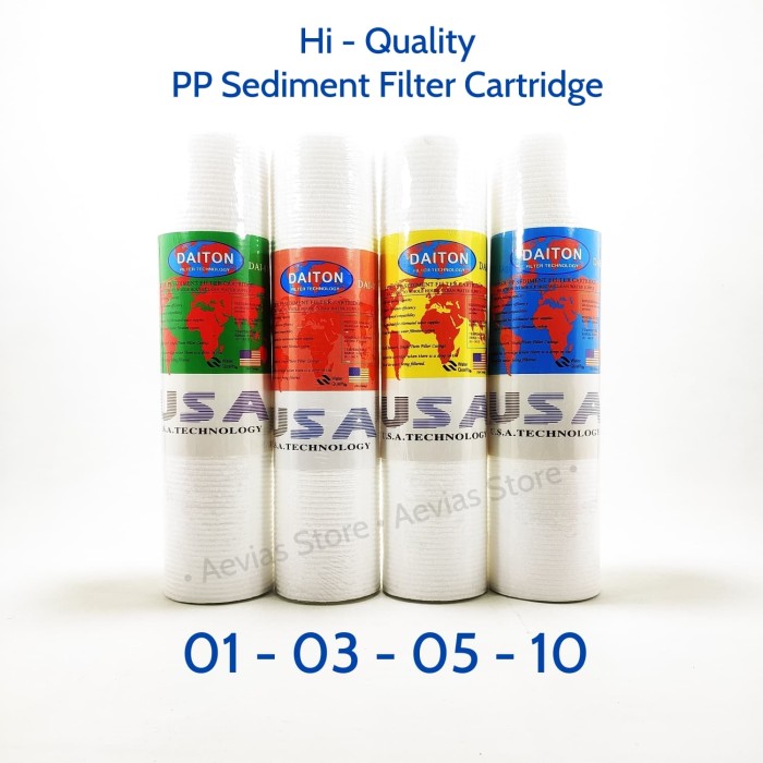 Jual Filter Saringan Air Busa, Spun, PP Sediment Filter Cartridge