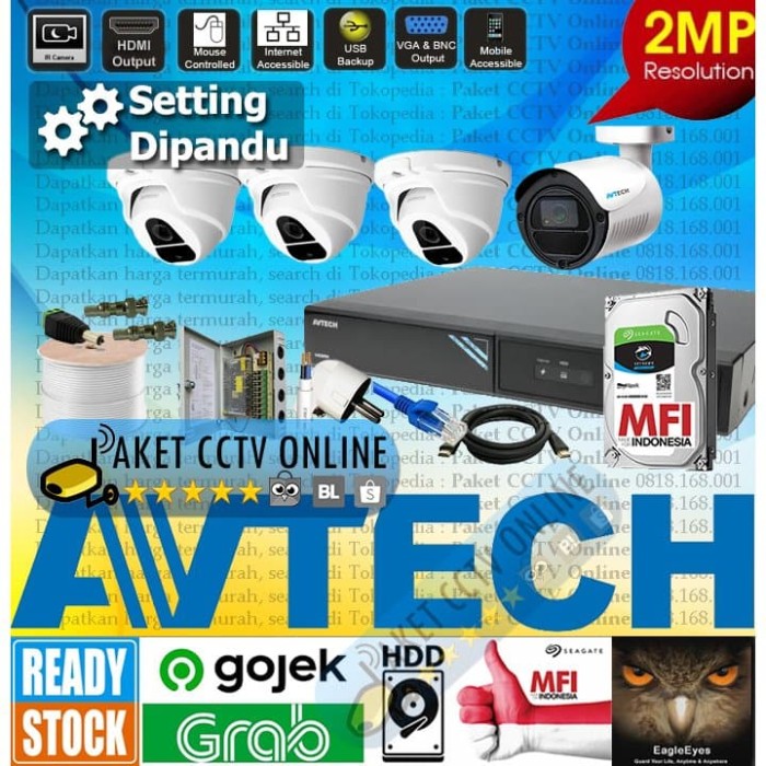 Teknologi Keamanan Kami Paket CCTV Yang Lengkap