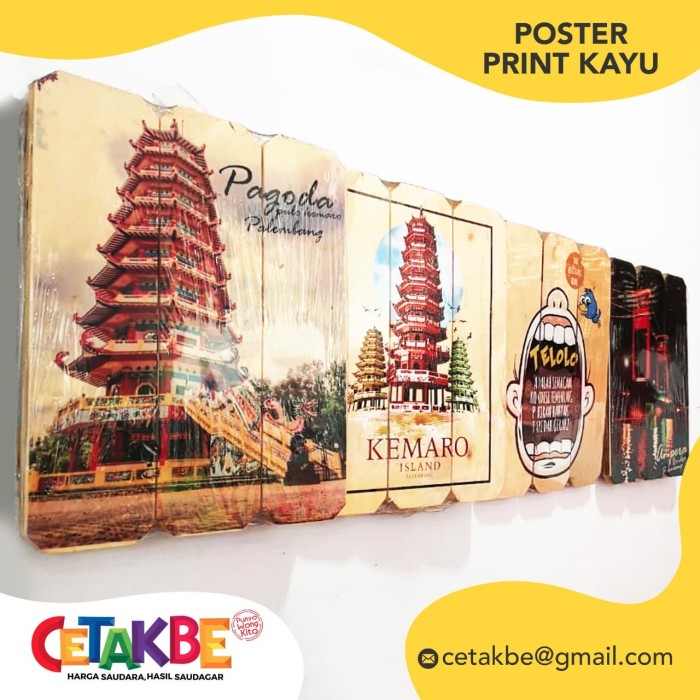 Jual Hiasan  Dinding  Wooden Poster Poster Print Kayu 