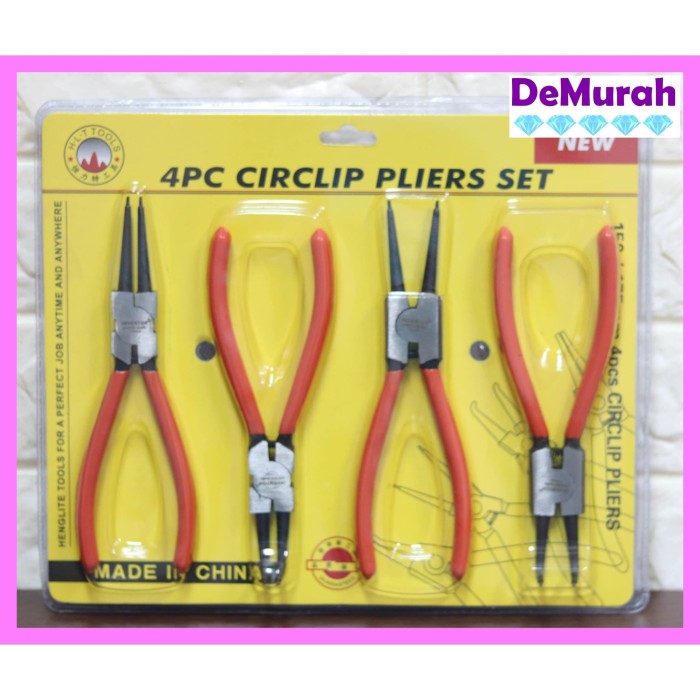 Jual Transformer 4 Pcs Circlip Pliers Set Tang Snap Ring