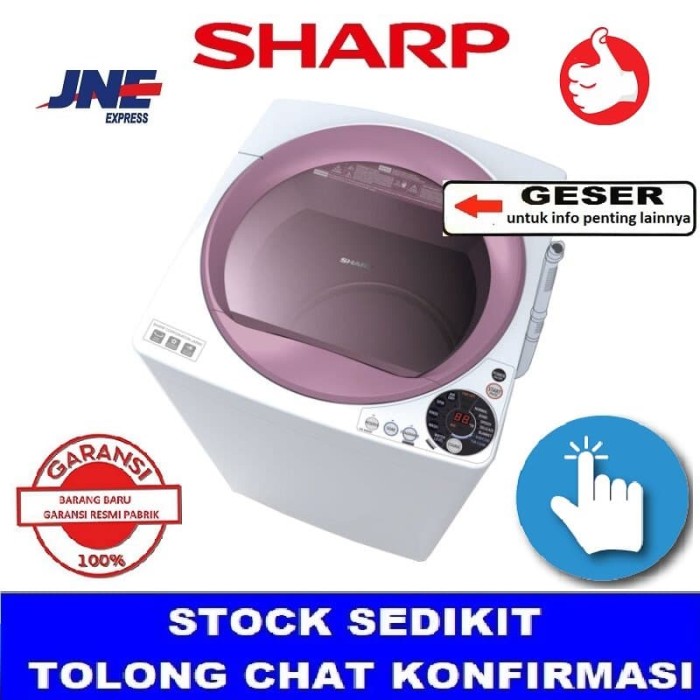 Jual SHARP ES-M805P-WR Megamouth Series Mesin Cuci 8 kg ...