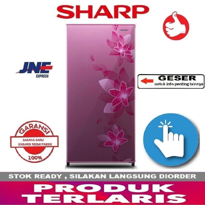 Jual SHARP Kulkas 1 Pintu  SJ N166F FP Pink MURAH  