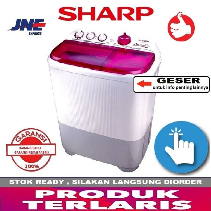 Jual SHARP Mesin Cuci ES-T85CR-PK, GARANSI RESMI ...