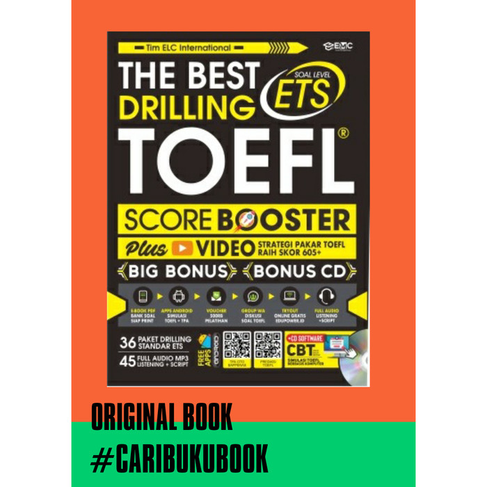 Jual BUKU TOEFL : BEST DRILLING TOEFL SCORE BOOSTER SOAL ...