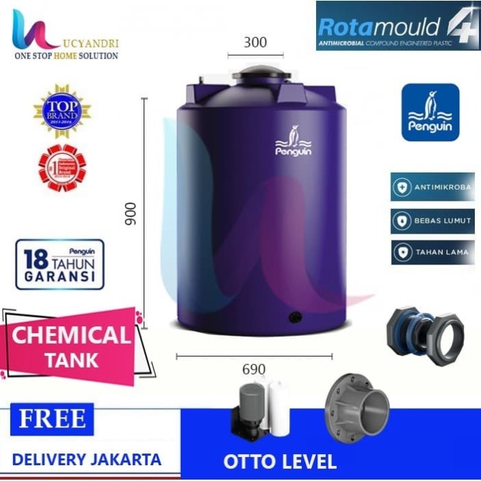 Jual Tangki Air Penguin TB 1000 Kimia Chemical Tandon Toren - Kab