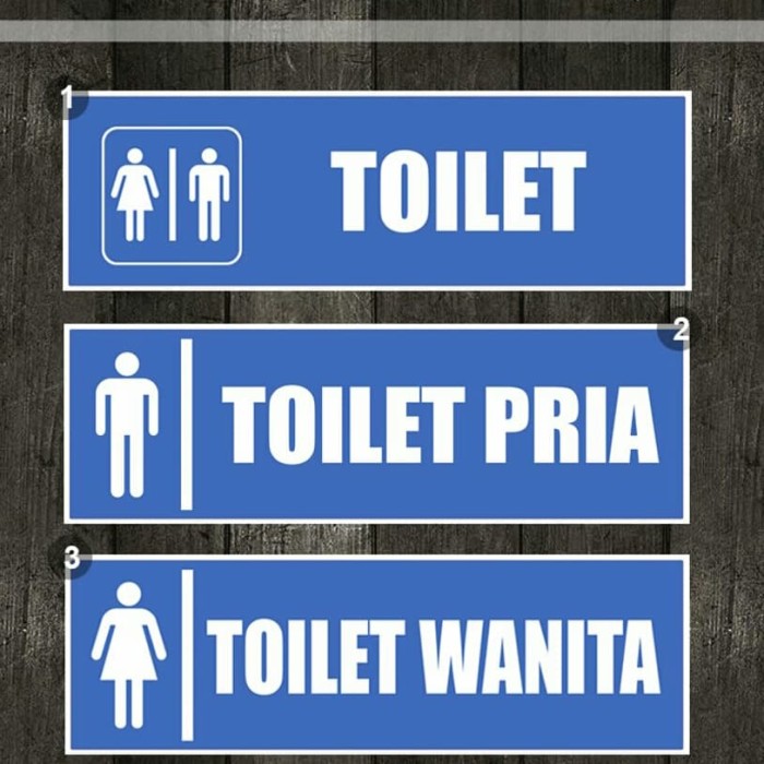 Jual Sign Toilet Mushola Pria Wanita Stiker Kota Surabaya Piramida Advertising Tokopedia