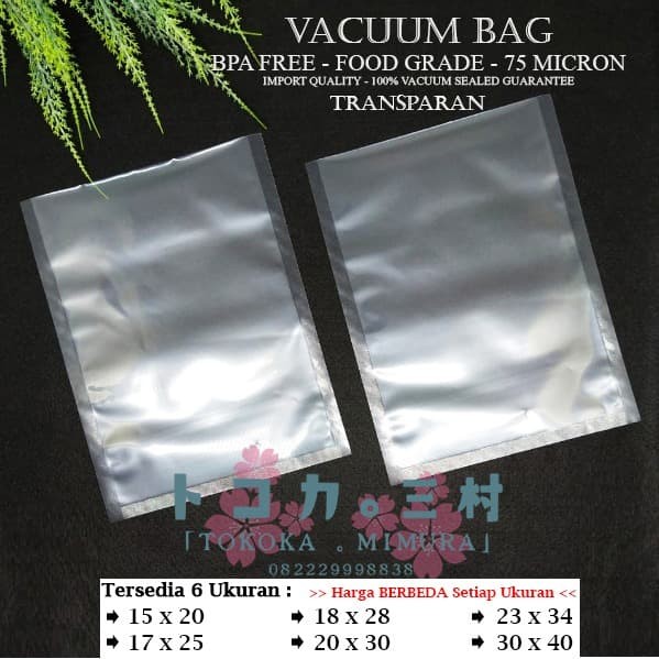 Jual Ekonomis Plastik Vacum Bag  Makanan  Food Vacuum  