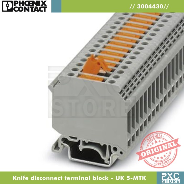 Jual PHOENIX CONTACT Knife disconnect terminal block UK 5MTK