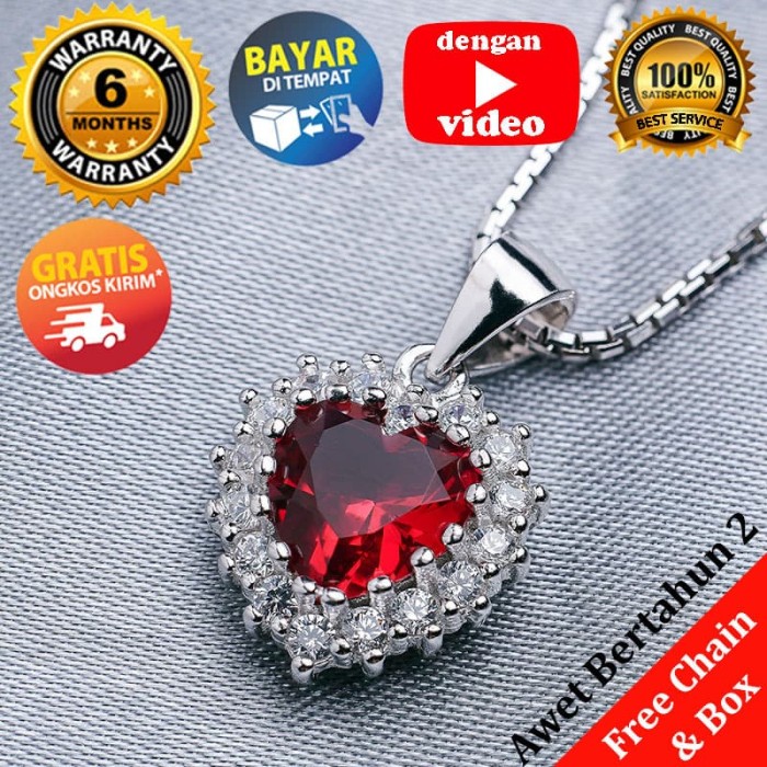 Jual WG 182 F Kalung  Perak EMAS  PUTIH  ASLI  KOREA Awet 7 