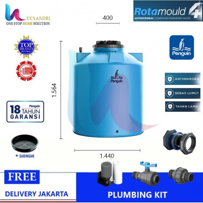 Jual Harga Tangki Air, Toren Air, Tandon Air Penguin TB 200 Original