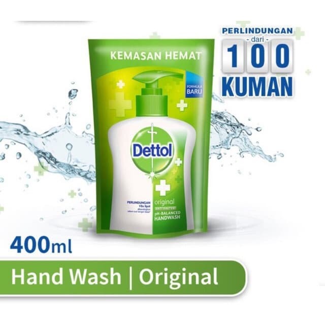 Jual Sabun  Cuci  Tangan  Dettol Original Refill  400 ML 