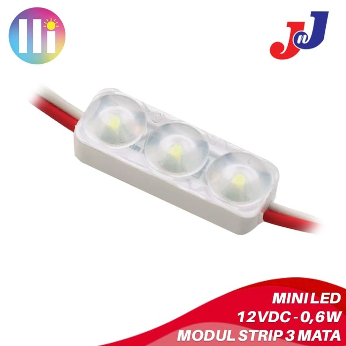 Jual Lampu LED modul Strip 3 mata mini LED 0,6W Outdoor