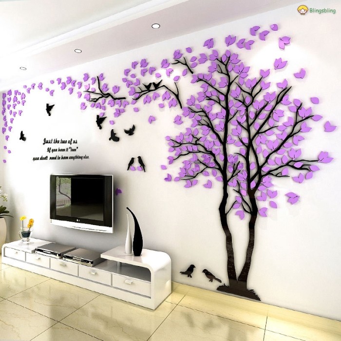 Jual 3d Tree Wall Art Wall Stickers Removable Vinyl Decal Mural Tv Kota Bandung Social Bandung Tokopedia