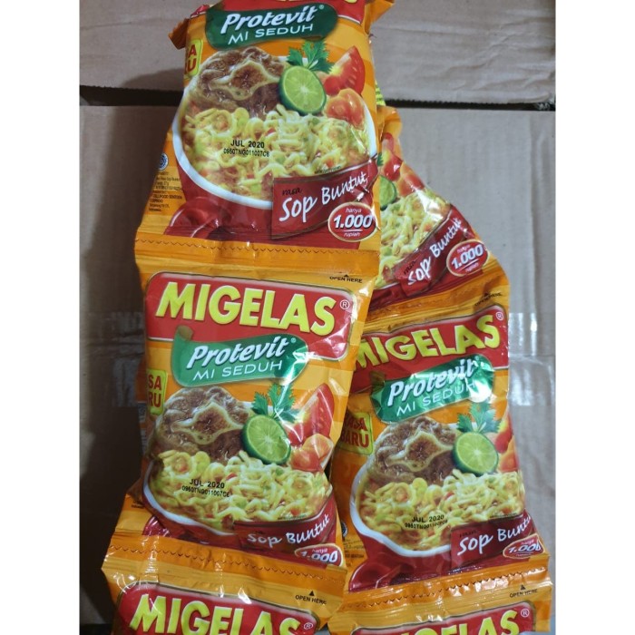 Jual Mie Gelas  Rasa Sop Buntut Isi 10 Sachet 28 gr 