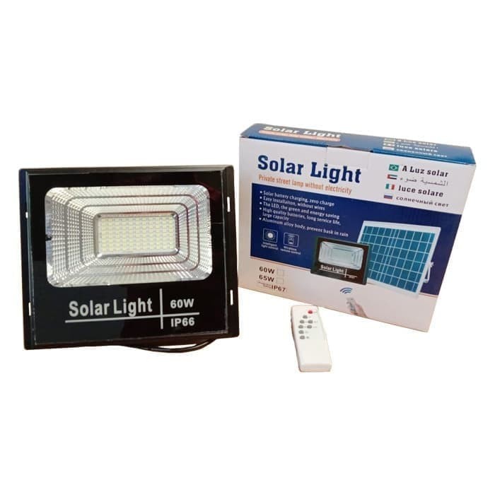 Jual LAMPU SOROT LED PANEL SURYA - SOLAR FLOOD LIGHT - 60