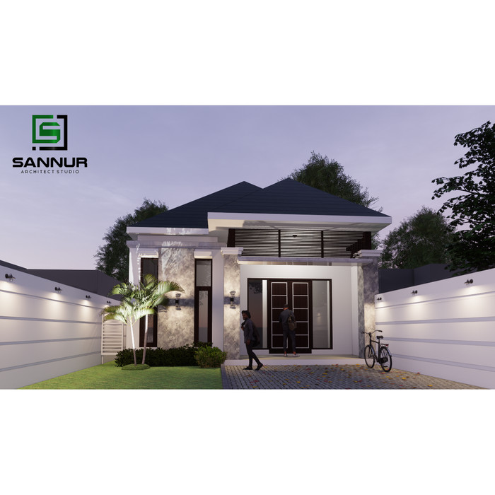 Jual Produk Jadi Desain Rumah Minimalis 1 Lantai Ukuran 9x13 Meter Persegi Kab Kediri Sannur Arsitek Tokopedia