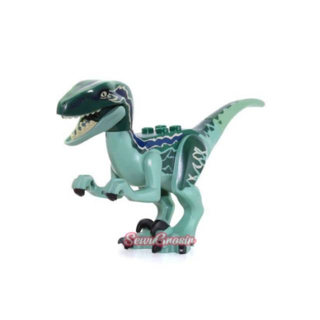 blue jurassic world lego